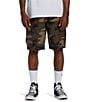 Color:Military Camouflage - Image 1 - Combat Camouflage 9.5#double; Inseam Cargo Shorts