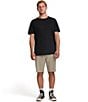 Billabong Crossfire Solid Elastic Submersible 18#double; Inseam Shorts, Color:Khaki - Image 3