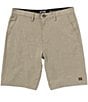 Billabong Crossfire Solid Elastic Submersible 18#double; Inseam Shorts, Color:Khaki - Image 4