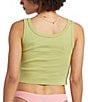 Color:Palm Green - Image 2 - Day By Day Crop Graphic Tank Top