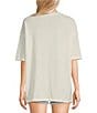 Billabong Enjoy The Journey Oversized Graphic T-Shirt, Color:Salt Crystal - Image 2