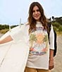 Billabong Enjoy The Journey Oversized Graphic T-Shirt, Color:Salt Crystal - Image 6