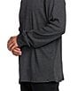 Billabong Essesential Long Sleeve Thermal Pullover, Color:Black Heather - Image 3