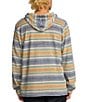 Billabong Flecker Diego Striped Long Sleeve Hoodie, Color:Sand - Image 2