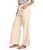 Billabong Free Fall Wide Leg Corduroy Pants, Color:White Cap - Image 3
