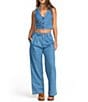 Billabong Indigo Skies Sleeveless Denim Top - Image 4