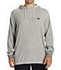 Billabong Keystone Long Sleeve Two-Tone Waffle-Knit Thermal Pullover Hoodie, Color:Oatmeal - Image 1
