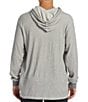 Billabong Keystone Long Sleeve Two-Tone Waffle-Knit Thermal Pullover Hoodie, Color:Oatmeal - Image 2