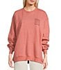 Billabong Light The Way Crew Fleece Pullover, Color:Dark Chino - Image 3