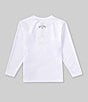 Color:White - Image 2 - Little Boys 2T-7 Long Sleeve All Day Wave T-Shirt