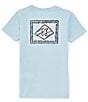 Color:Coastal - Image 1 - Little Boys 2T-7 Short Sleeve Boxed In Graphic T-Shirt