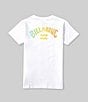 Color:White - Image 1 - Little Boys 2T-7 Short Sleeve Logo Arch Fill T-Shirt