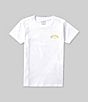 Color:White - Image 2 - Little Boys 2T-7 Short Sleeve Logo Arch Fill T-Shirt