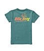 Color:Marine Green - Image 1 - Little Boys 2T-7 Short Sleeve Lounge Graphic T-Shirt
