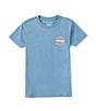 Color:Vintage Indigo - Image 2 - Little Boys 2T-7 Short Sleeve Rotor Diamond T-Shirt