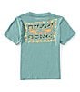 Billabong Little Boys Short Sleeve Green Scripture Sharp T-Shirt, Color:Sagebrush - Image 1