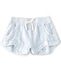 Color:Light Chambray - Image 1 - Big Girls 7-14 Mad For You Shorts