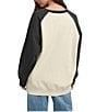 Billabong Long Sleeve Graphic Raglan Crew Neck Sweatshirt - Image 2