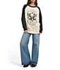 Billabong Long Sleeve Graphic Raglan Crew Neck Sweatshirt - Image 4
