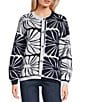 Billabong Long Sleeve Overheated Printed Cardigan, Color:Blasted Blue - Image 1