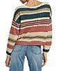 Billabong Long Sleeve Striped Pullover Sweater - Image 2