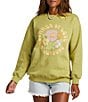 Color:Seaweed - Image 1 - Lovers Forever Graphic Relaxed Sweatshirt