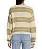 Billabong Make It Waves Striped Sweater, Color:Avocado - Image 2