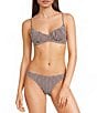 Billabong Mini Wave Check Charlie Underwire Bra Bikini Swim Top & Tropic Hipster Swim Bottom - Image 1