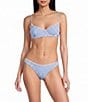 Billabong Mini Wave Check Helena Smocked Gingham Underwire Bra Swim Top & Maui Smocked Gingham Lace Trim Hipster Swim Bottom - Image 2