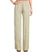 Billabong New Waves High Rise Smocked Striped Pants, Color:Avocado - Image 1