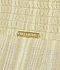 Billabong New Waves High Rise Smocked Striped Pants, Color:Avocado - Image 4
