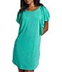 Color:Tropical Green - Image 1 - Out For Waves Flutter Sleeve Cover Up Dress
