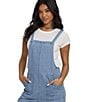 Billabong Pacific Time Denim Overalls, Color:Super Blast - Image 3