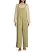 Billabong Pacific Time Wide Leg Jumpsuit, Color:Avocado - Image 1