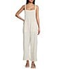Billabong Pacific Time Wide Leg Jumpsuit, Color:White Cap - Image 1
