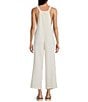 Billabong Pacific Time Wide Leg Jumpsuit, Color:White Cap - Image 2