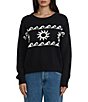 Billabong Palms For Life Oversized Jacquard Sweater-Knit Sweater - Image 1