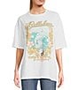 Color:Salt Crystal - Image 1 - Return To Paradise Oversized Graphic T-Shirt