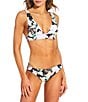 Billabong Shadow Tropical Floral Print Reversible Lowrider Hipster Swim Bottom, Color:Mutli - Image 3