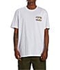 Color:White - Image 1 - Short Sleeve Crayon Wave Graphic T-Shirt