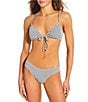 Billabong Smocked Texture Wave Check Bond Hipster Swim Bottom, Color:Black Pebble - Image 3