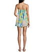 Billabong So Groovy Strapless Mixed Media Printed Romper - Image 2