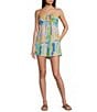 Billabong So Groovy Strapless Printed Romper - Image 1