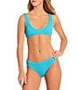 Billabong Solid Smocked Texture Lowrider Hipster Swim Bottom - Image 3