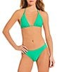Billabong Solid Texture Tanlines Triangle Swim Top & Lowrider Hipster Swim Bottom - Image 1