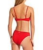 Billabong Solid Texture V-Neck Bralette Swim Top & Rising Tide Solid Texture Hipster Swim Bottom - Image 2