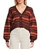 Billabong Something About It Long Sleeve Striped Cardigan - Image 1