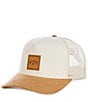 Color:Cream/Brown - Image 1 - Stacked Trucker Hat
