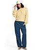 Billabong Striped Long Sleeve Knit Sweater, Color:Gold Coast - Image 4