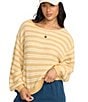 Billabong Striped Long Sleeve Knit Sweater, Color:Gold Coast - Image 5